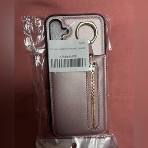 Samsung Galaxy A15 5G Rose Case with Gold Ring